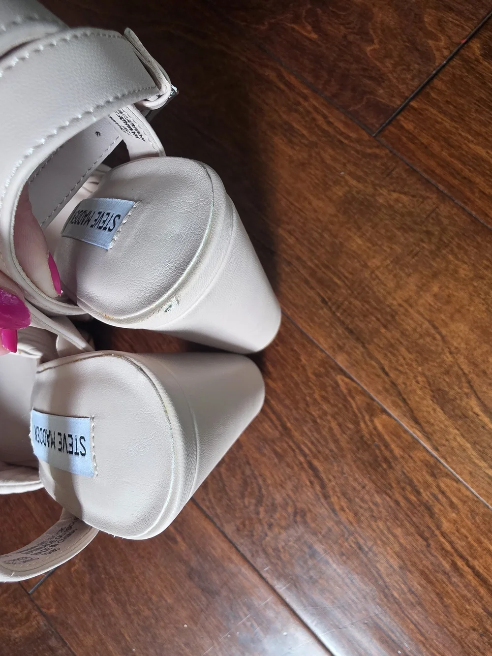 Steve Madden Ohana Cream Platform Sandals - Size 7.5